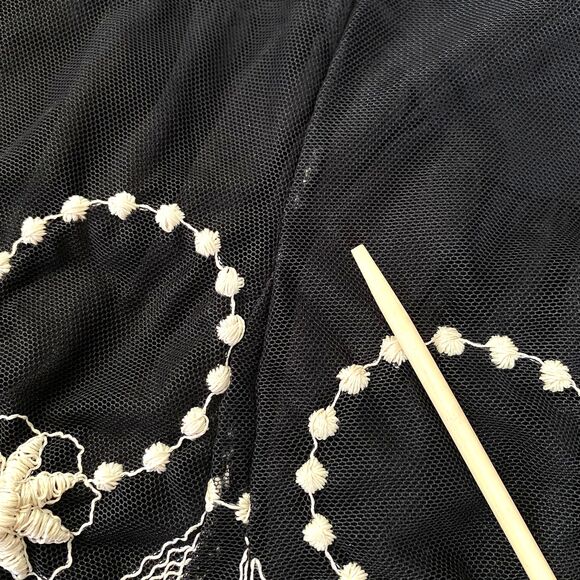 Style and Co Tulle Embroidered Layered Skirt Plus Sz 2X Multicolor Lined Flaws - Picture 10 of 14